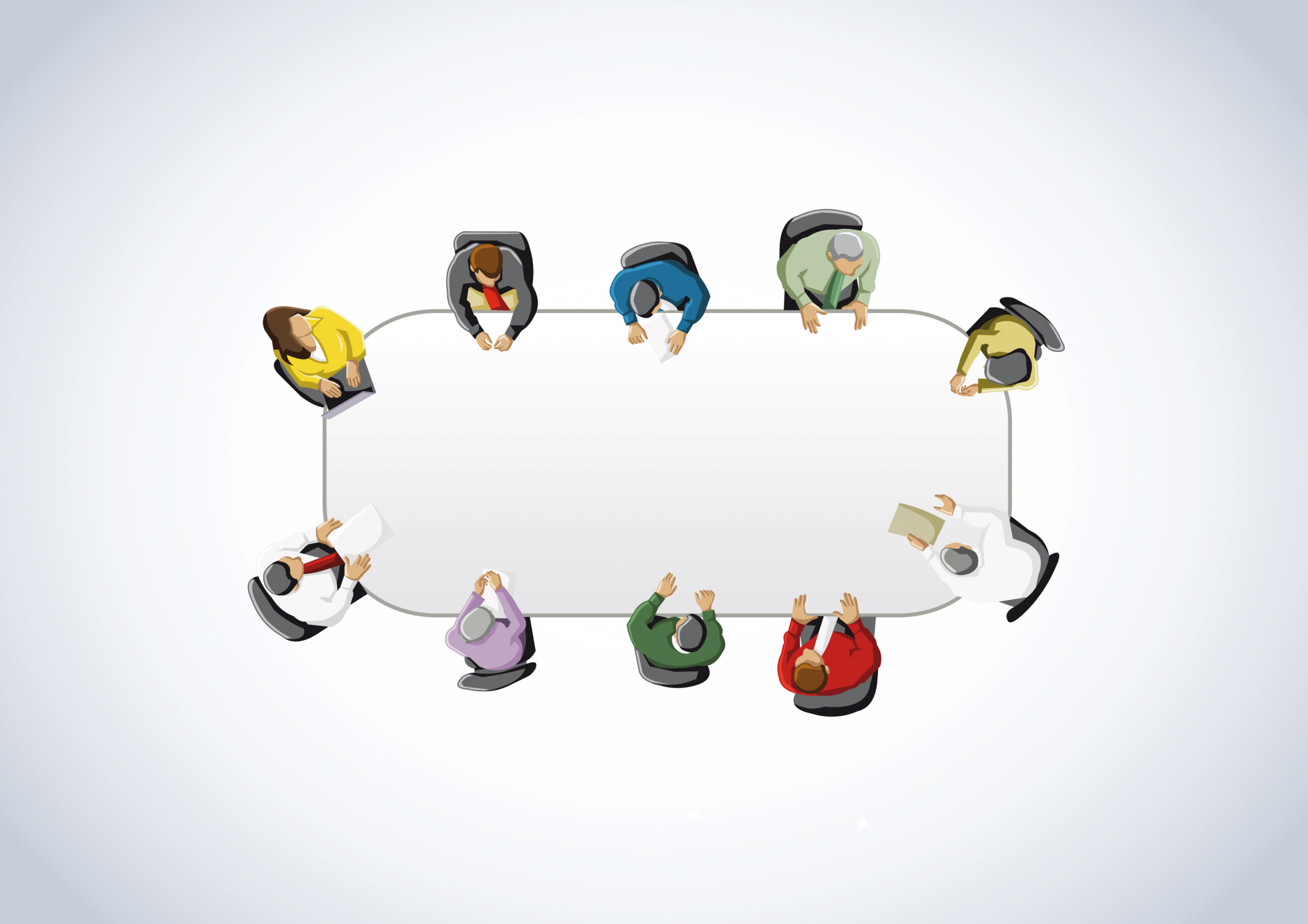 Gremium - Menschen sitzen um einen Tisch