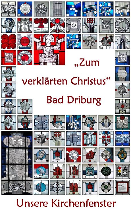 Broschüre zu den Kirchenfenstern Zum verklärten Christus