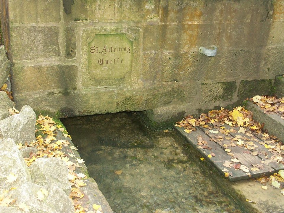 Der Auslauf der Quellfassung