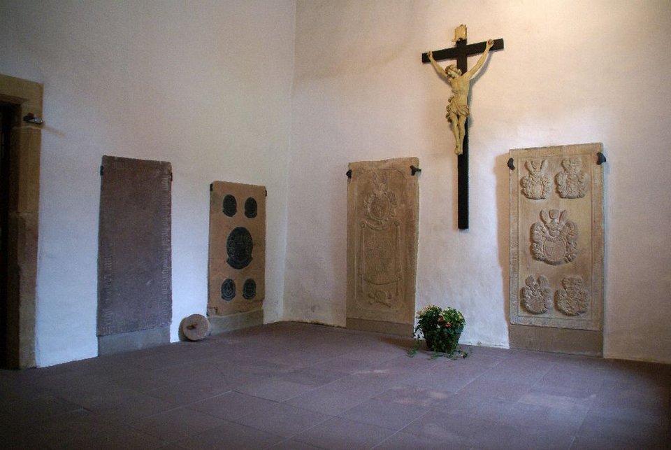 Der Innenraum des Leichhauses