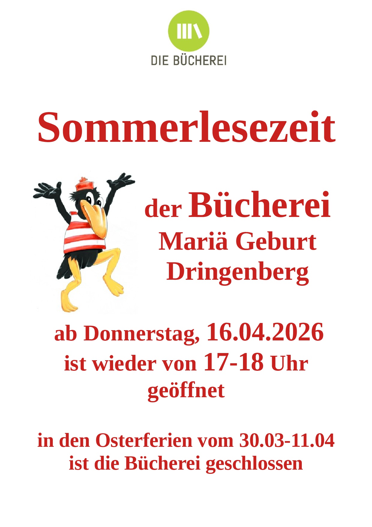 Plakat Sommerlesezeit