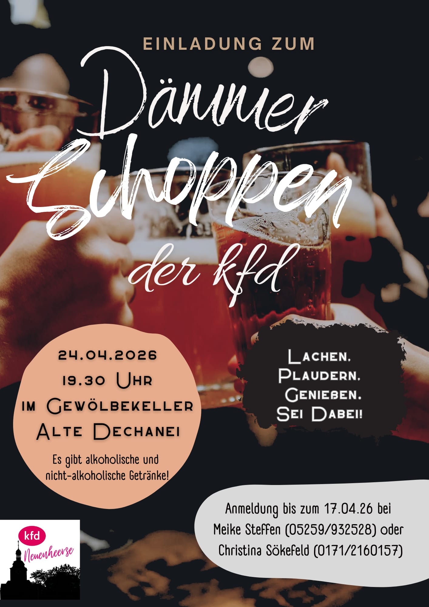 Plakat Dämmerschoppen der kfd