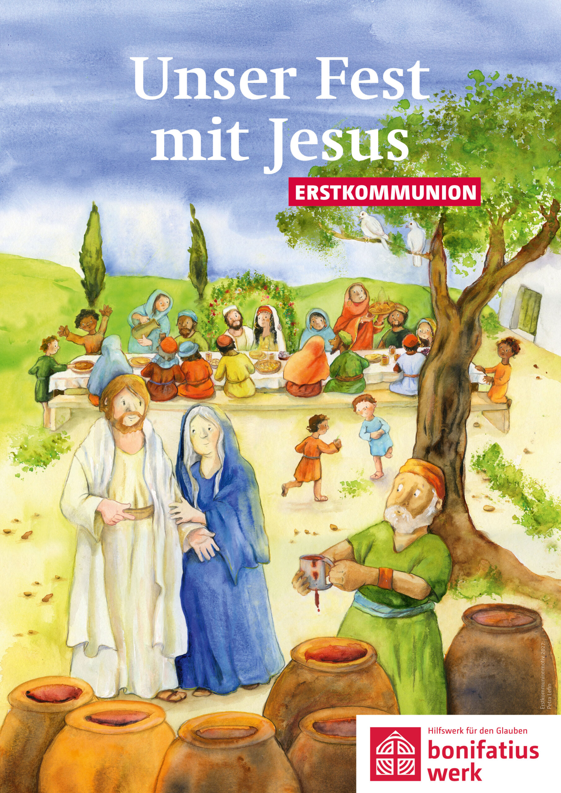 Plakat zur Erstkommunion "Unser Fest mit Jesus"