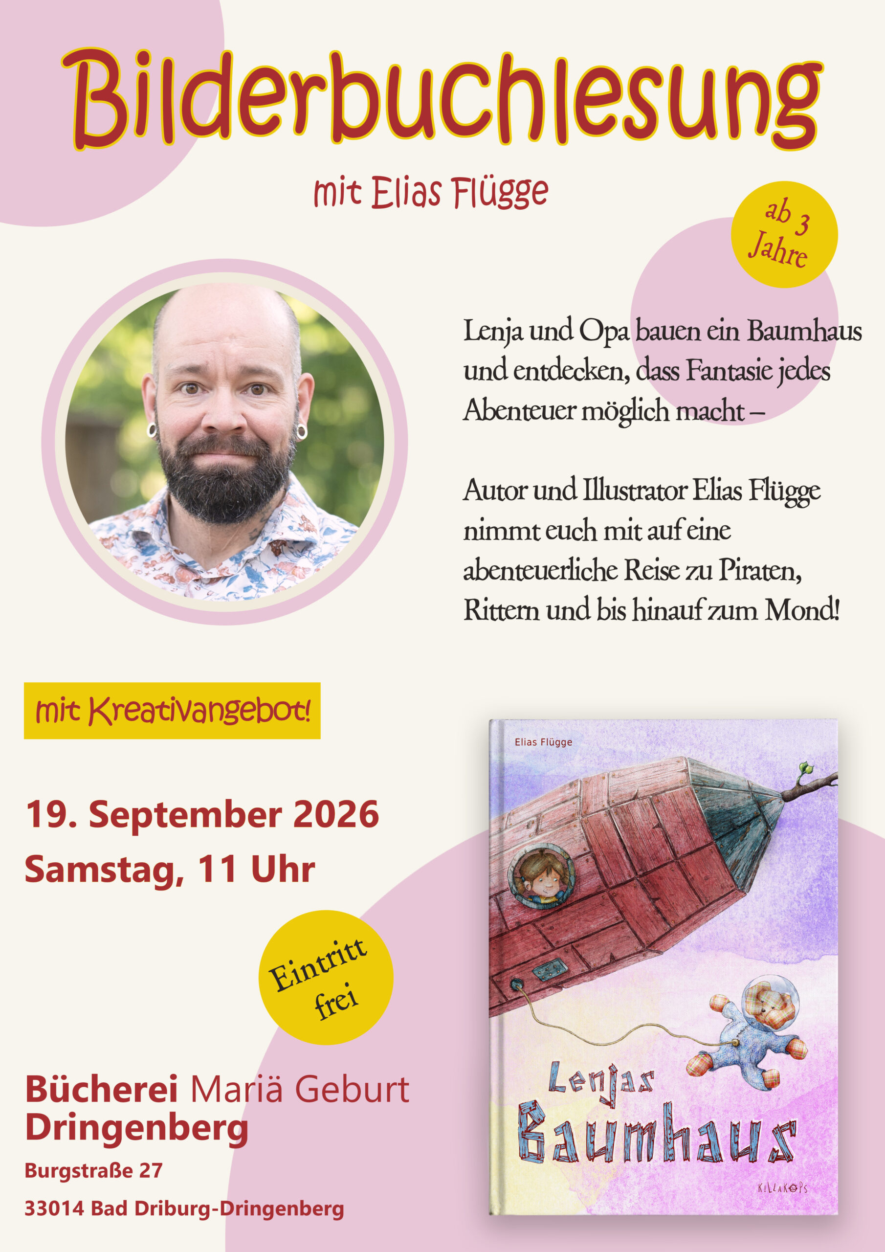 Plakat Lesung Elisad Flügge