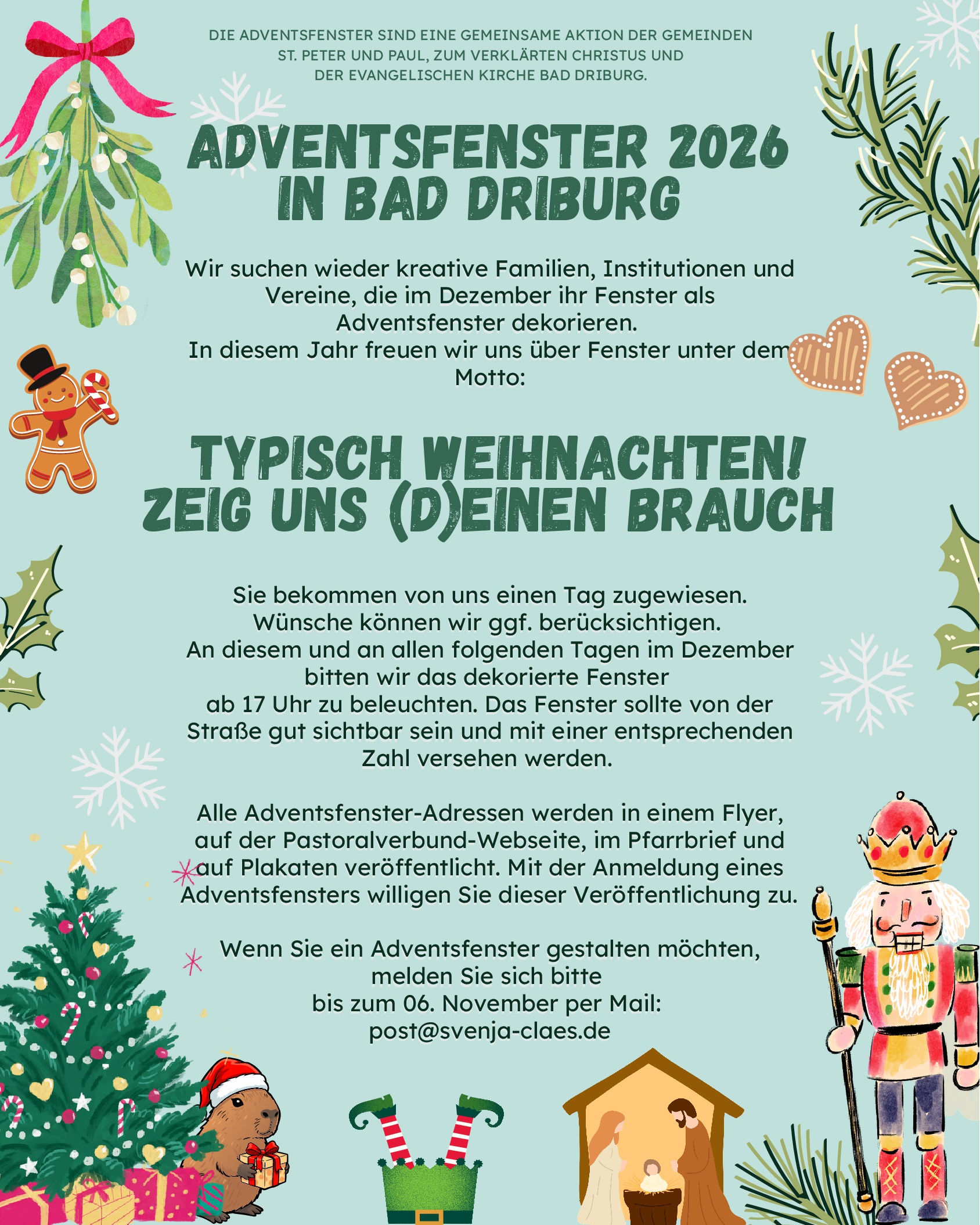 Plakat Adventsfenster 2026