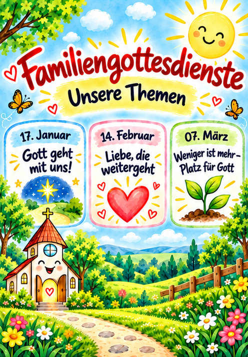 Plakat Vorschau Familiengottesdienste